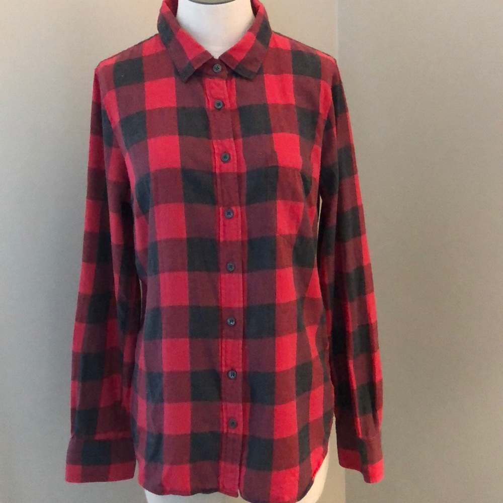 J. Crew Buffalo Check Flannel Shirt